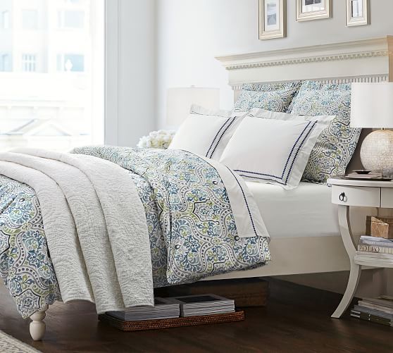 Pearl Organic Percale Duvet Cover Shams Pottery Barn