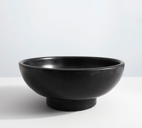 Orion Ceramic Bowl, Black Pottery Barn