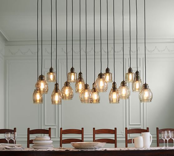 Paxton Glass 16 Light Pendant Pottery Barn