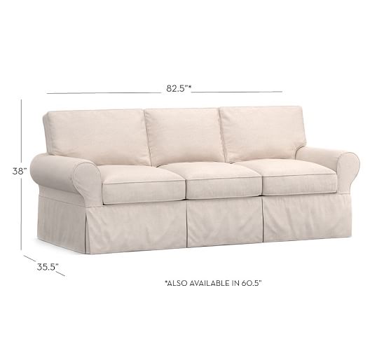 Sale Pb Basic Slipcovered Fabric Sofa Collection Pottery Barn