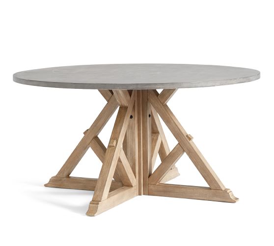 Brooks Round Dining Table Pottery Barn