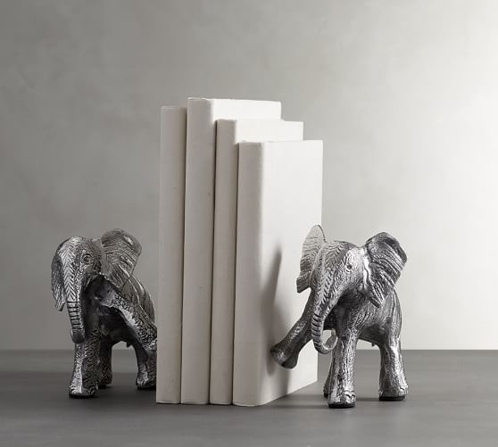 Elephant Bookends Decorative Objects Pottery Barn