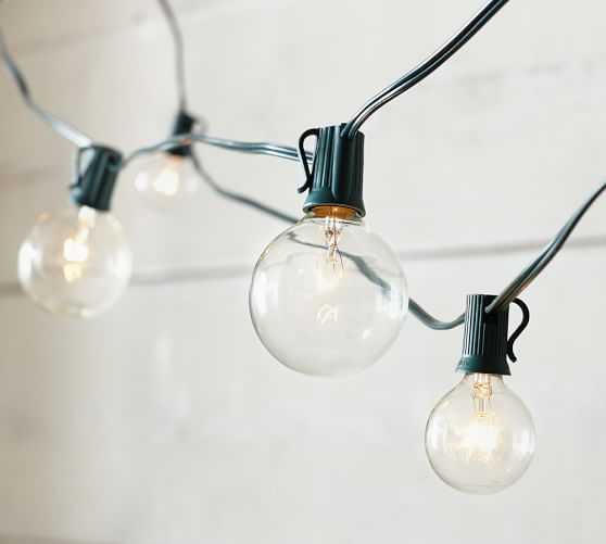 Oversized Globe String Lights Pottery Barn