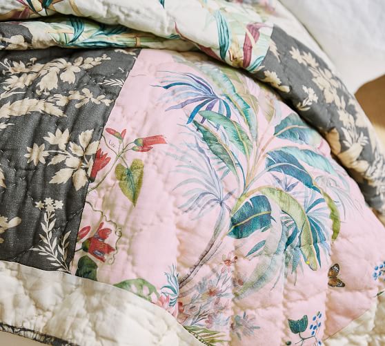 Bari Fl Patchwork Sham Pottery Barn