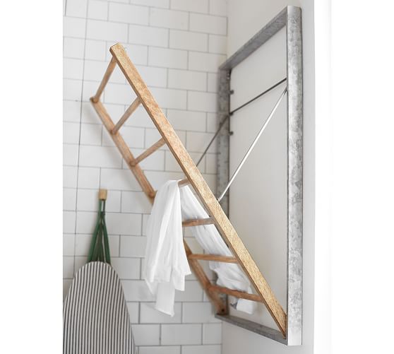 Galvanized Laundry Drying Rack Pottery Barn