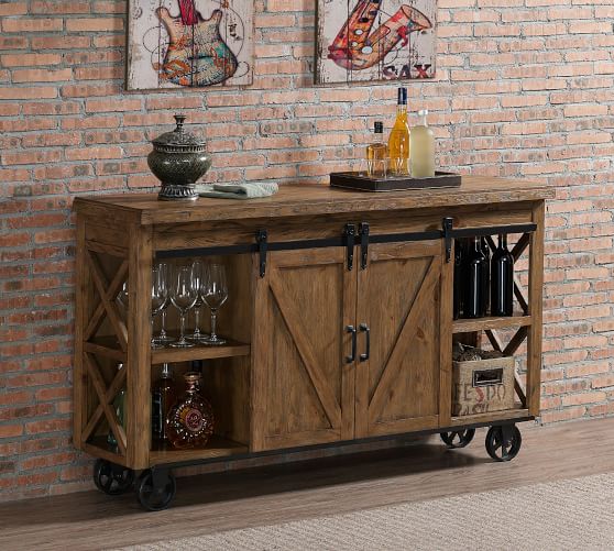 Parrish Bar Cabinet Bar Furniture Pottery Barn