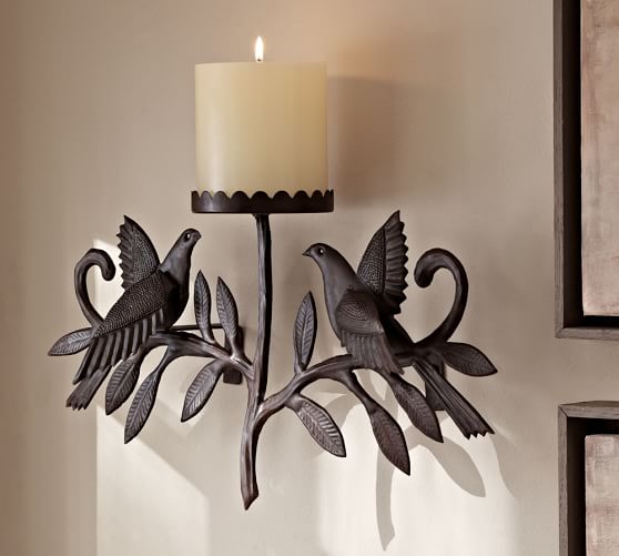 Bronze Bird Candle Sconce Pottery Barn