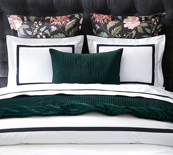Morgan 400 Thread Count Organic Percale Duvet Cover Shams