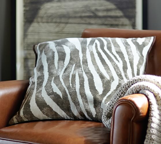 Zebra Decorative Pillow Cover Pottery Barn