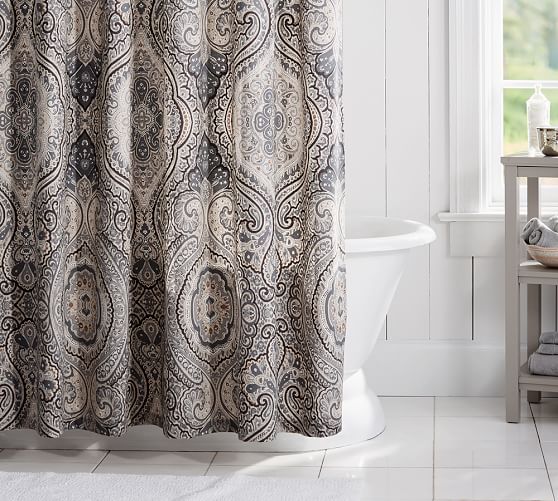Beale Paisley Shower Curtain Pottery Barn