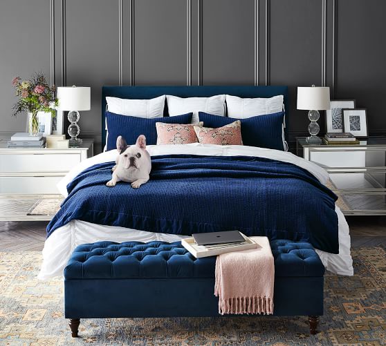 Hadley Ruched Cotton Duvet Cover Shams Pottery Barn