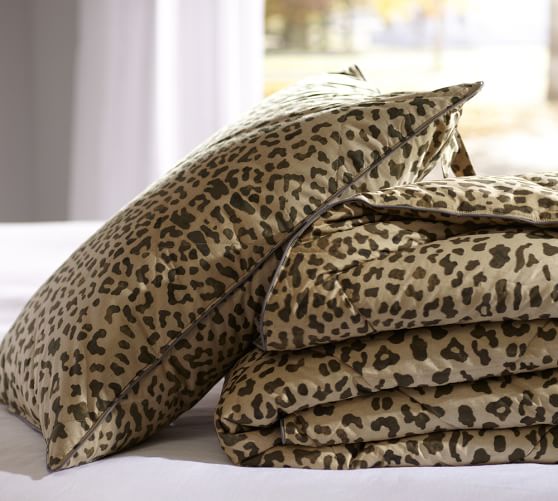 Leopard Comforter Shams Pottery Barn