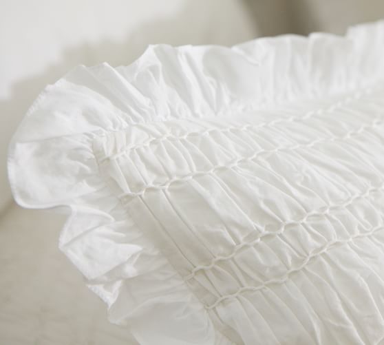 Ruched Voile Patterned Duvet Cover Sham Pottery Barn