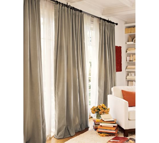 Velvet Curtain Cafe Pottery Barn