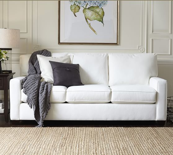 Buchanan Square Arm Upholstered Deluxe Sleeper Sofa Bed Pottery Barn