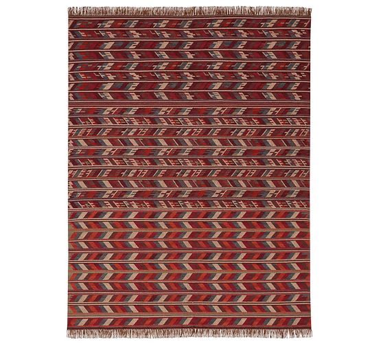 Pratt Indoor Outdoor Synthetic Kilim Rug Pottery Barn