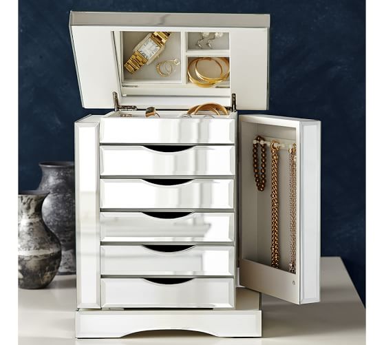 Ultimate Mirrored Jewelry Box Pottery Barn
