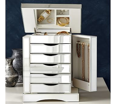 Ultimate Mirrored Jewelry Box Pottery Barn