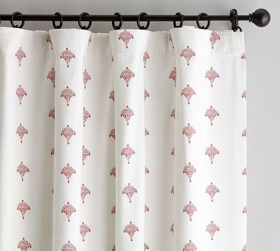 Asbury Print Curtain Pottery Barn