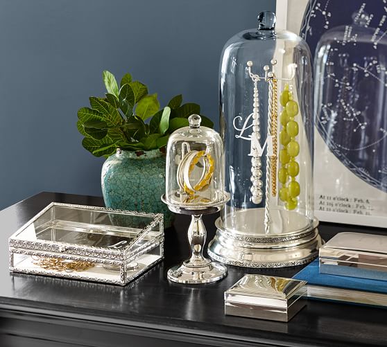 Glass Cloche Jewelry Storage Pottery Barn