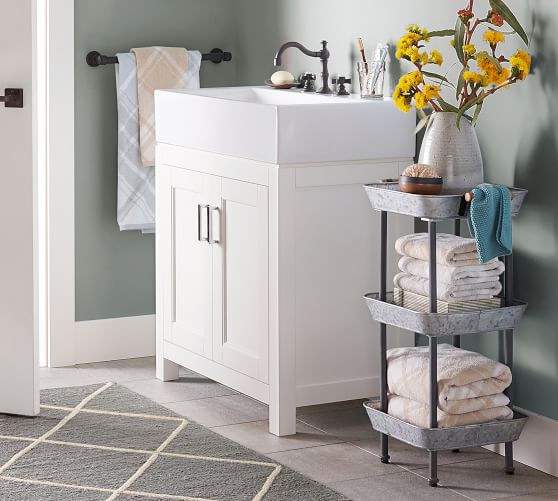 Rainier Floor Storage Pottery Barn