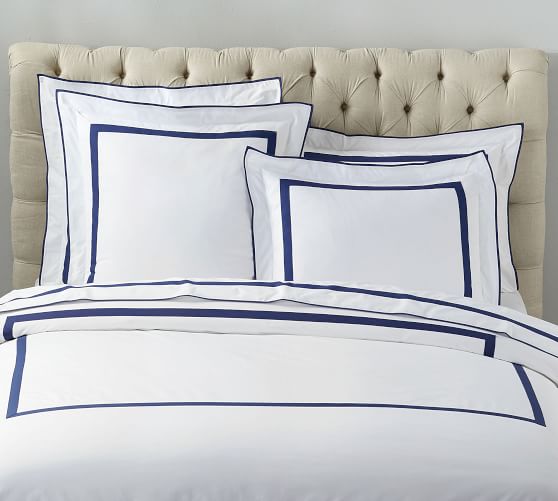 Morgan 400 Thread Count Organic Percale Duvet Cover Shams