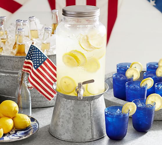 Mason Jar Glass Drink Dispenser Pottery Barn