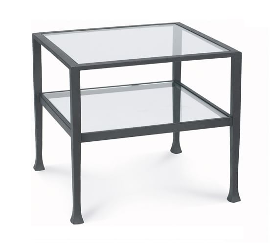 Tanner Cube Table Bronze Finish Pottery Barn