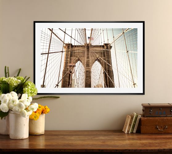 Brooklyn Bridge Framed Print By Cindy Taylor Pottery Barn