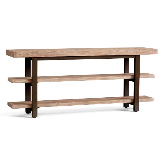 Griffin Reclaimed Wood Media Console Pottery Barn