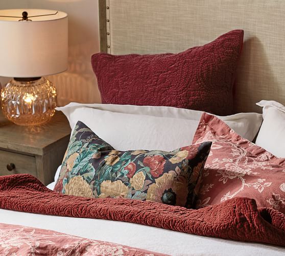 Amela Floral Print Decorative Pillow Cover Pottery Barn
