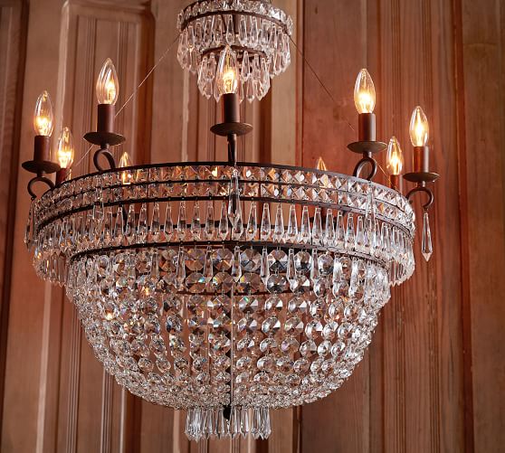 Ella Crystal Chandelier Pottery Barn