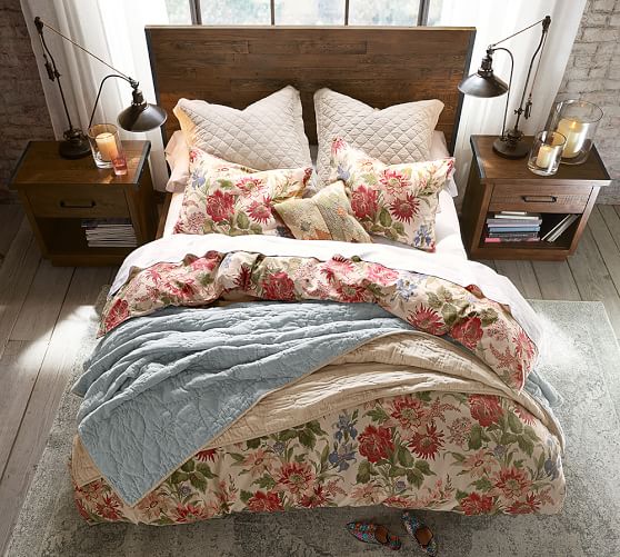 Marla Floral Print Patterned Duvet Cover Sham Pottery Barn