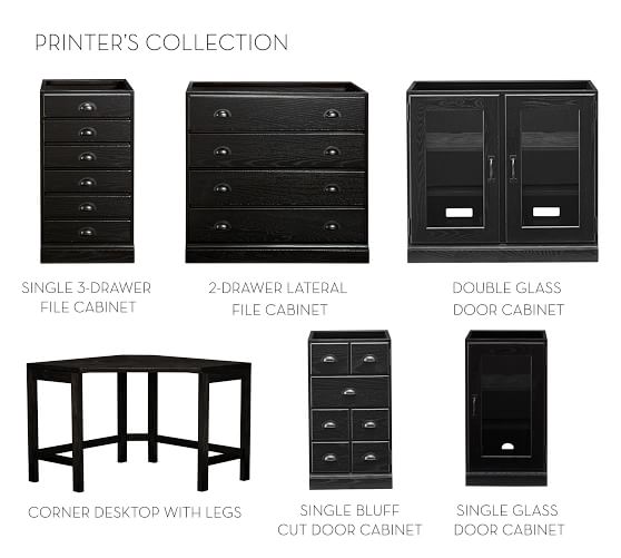Build Your Own Printer S Collection Artisanal Black Pottery Barn