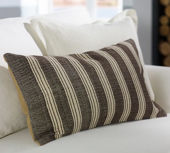 Sebastian Stripe Lumbar Decorative Pillow Cover Pottery Barn Sebastian Stripe Lumbar Decorative Pillow Cover Pottery Barn