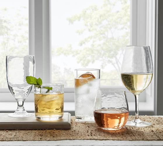 Pb Classic Acrylic Wine Glasses Pottery Barn