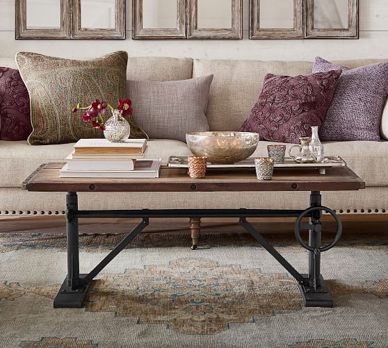 Pittsburgh Crank Coffee Table Pottery Barn
