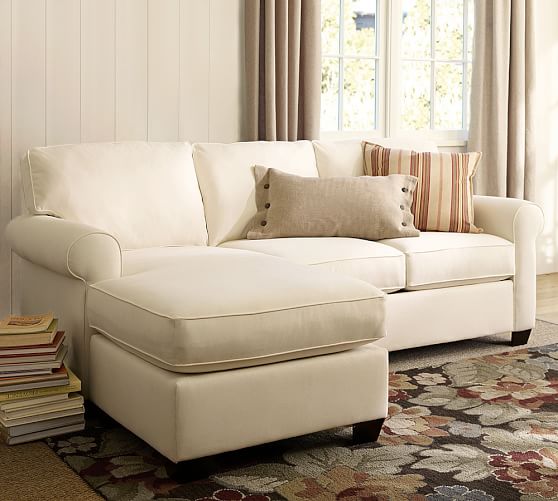 Buchanan Roll Arm Upholstered Sofa With Reversible Chaise