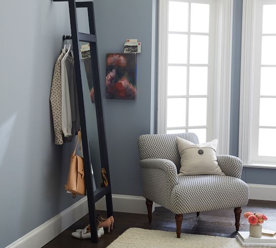 Melanie Floor Mirror Rack Standing Mirror Pottery Barn