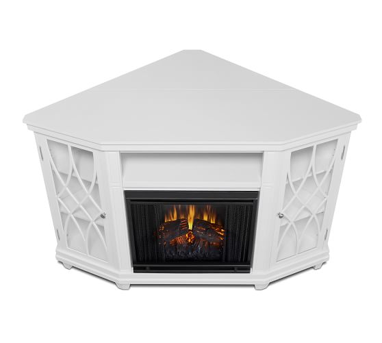 Real Flame Lynette Corner Electric Fireplace Media Cabinet