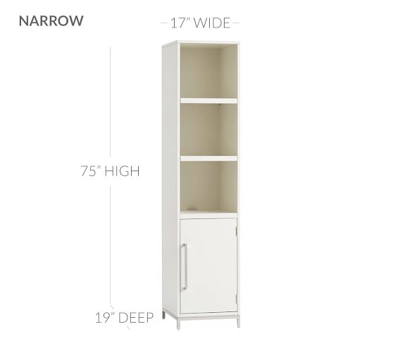 Ava Bookcase With Doors Pottery Barn
