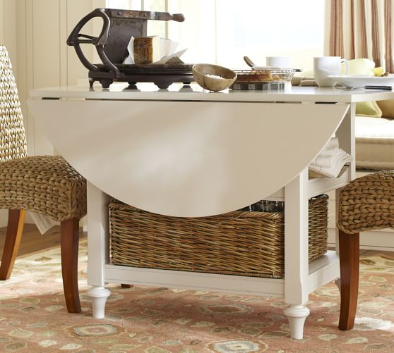 Shayne Drop Leaf Kitchen Table Antique White