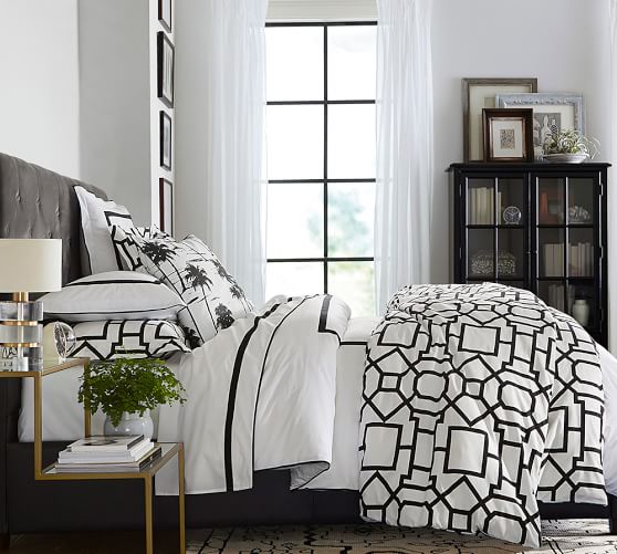 Fillmore Organic Patterned Duvet Cover Sham Pottery Barn