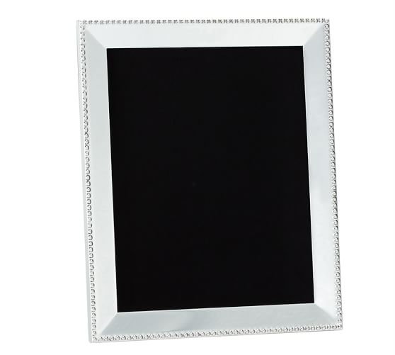 Personalized Beaded Silver Plated Frames Pottery Barn