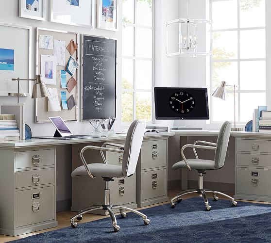 Gray Bedford 3 Drawer Filing Cabinet Pottery Barn