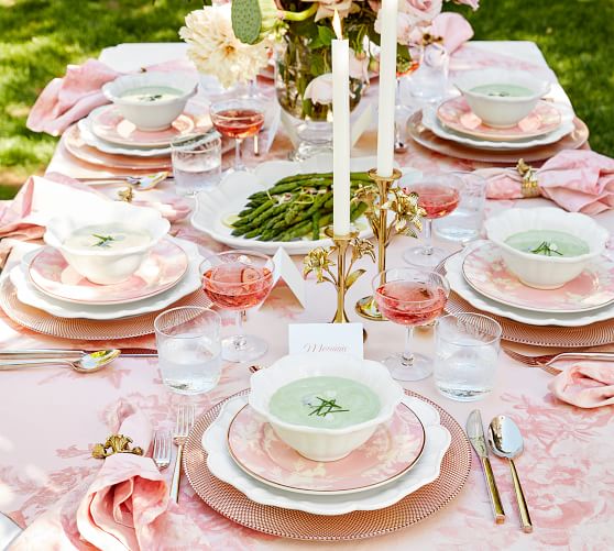Monique Lhuillier Juliana Scalloped Salad Plate Pottery Barn