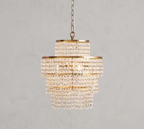 Anya Crystal Chandelier Pottery Barn