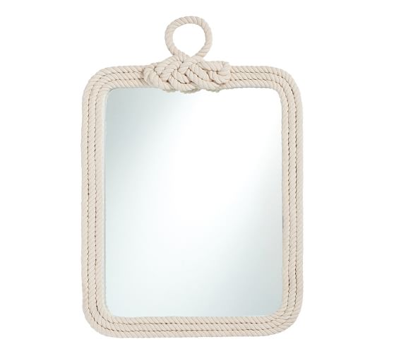 Belay White Rope Wall Mirror Pottery Barn