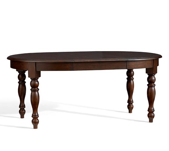 Evelyn Round Extending Dining Table Pottery Barn