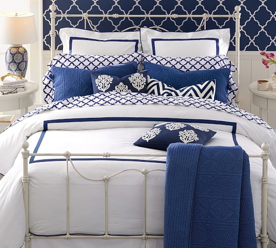 Morgan 400 Thread Count Organic Percale Duvet Cover Shams
